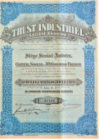 S.A. Trust Industriel - Act.de Capital De 500 Fr.  (1829) - Anvers - Autres & Non Classés