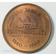 Germany: Médaille Journée Mondial De L\'épargne 100 Ans 1860-1960, Lartdesgents - Monarchia / Nobiltà