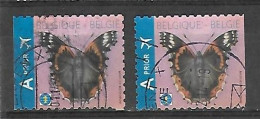 OCB Nr 4322 Butterfly Papillon Vlinder World Fauna - Both Sides !!! - Used Stamps