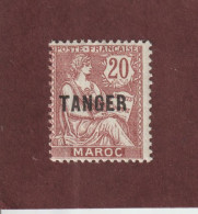 MAROC - TANGER - 88 De 1918/24 - Neuf * - 20c. Brun / Lilas - 2 Scan - Neufs
