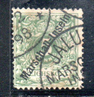 MARSHALL ISLANDS ISOLE GERMAN DOMINION 1897 INSELN GERMANY OVERPRINTED 5pf USED USATO OBLITERE' - Marshall Islands