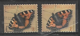 OCB Nr 4321 Butterfly Papillon Vlinder Fauna - Both Sides !!! - Usati