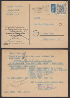 Postkarte 1953 Mit 8 Pfennig Posthorn Einzelfrankatur   (30630 - Lettres & Documents