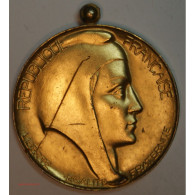 Médaille Argent Doré, Marianne - Sté Industrielle De L'est Année 30 - Adel