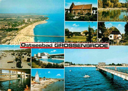 72697395 Grossenbrode Ostseebad Fliegeraufnahme Strand Kirche Schwimmbad Seebrue - Other & Unclassified