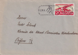 Brief  St.Gallen - Biglen  (Flagge: OLMA)        1944 - Cartas & Documentos