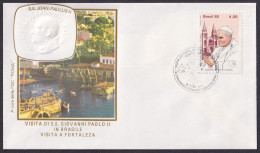 Vatican Brasil 1980, Pope Paul John II Visit Fortaleza, Special Cover - Other & Unclassified