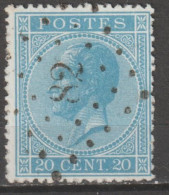N° 18  LP. 82 Chimay - 1865-1866 Profil Gauche