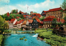 72696758 Kronach Oberfranken Partie Am Fluss Mit Blick Zur Burg Kronach - Kronach