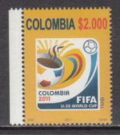 2011 Colombia World Cup Football  Complete Set Of 1 MNH - Colombia