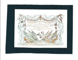 BRUGGE /BRUGES  - Carte D'invitation Au Bal Des Sous-Officiers Du Ier Rgt D'Infanterie  1843 - Armée Belge - (Mi 13) - Ohne Zuordnung