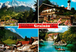 72696453 Grainau Zugspitzdorf Waxenstein Pfarrkirche Dorfplatz Hotel Badersee Zu - Autres & Non Classés