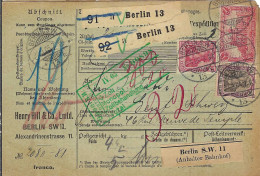 ALLEMAGNE Ca.1905: Bulletin D'Expédition De Berlin Pour Genève (Suisse) - Lettres & Documents