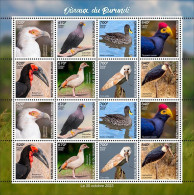 Burundi 2023, Birds Of Burundi, Duck, Owl, Henron, Sheetlet - Unused Stamps