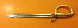 Couperet-sabre Court Fait Maison Allemagne M1839 (T218) - Knives/Swords