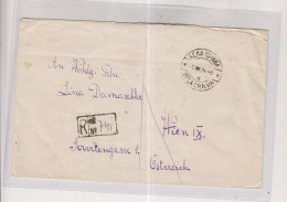 YUGOSLAVIA 1924 BELA CRKVA Registered Cover To Austria - Lettres & Documents