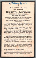 Bidprentje Drongen - Lefèvre Brigitta (1885-1946) - Images Religieuses