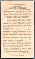 Bidprentje Drongen - Vanheule Alfons (1873-1948) - Andachtsbilder