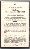 Bidprentje Drongen - Vergult Marcel André (1911-1949) - Images Religieuses