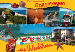 72694659 Boltenhagen Ostseebad Strand Promenade Muscheln Seestern Dampfer Windsu - Other & Unclassified