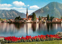 72694642 Rottach-Egern Uferpartie Am Tegernsee Mit Blick Zum Wallberg Mangfallge - Altri & Non Classificati