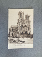 Reims - La Cathedrale Avant La Guerre Carte Postale Postcard - Reims