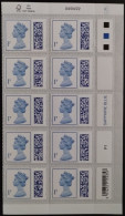 S.G. V4700 ~ A BLOCK OF 10 X 1p NEW BARCODED MACHINS UNFOLDED AND NHM #02297 - Machins