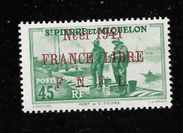 SPM MIQUELON YT 216A MVLH / VF..Rarement Vu Seulement 1500 Ex Imprimé... 100% Authentique - Unused Stamps