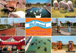 72694557 Norden Norddeich Ostfriesland Wellenpark Spielplatz Minigolf Boccia Tie - Other & Unclassified