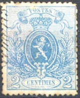 [(*) TB] N° 24-cu, Inscriptions Marginales Dans Le Timbre ! - 1866-1867 Coat Of Arms