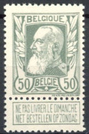[** SUP] N° 78, 50c Gris - Fraîcheur Postale - Cote: 650€ - 1905 Thick Beard