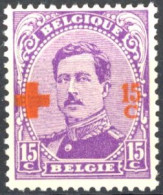 [** SUP] N° 154, 15c+15c Violet Vif - Fraîcheur Postale - Cote: 22€ - 1914-1915 Rode Kruis