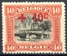 Delcampe - [** SUP] N° 158, 40c+40c Rouge Brun - Fraîcheur Postale - Cote: 90€ - 1914-1915 Rode Kruis