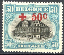 [** SUP] N° 159, 50c+50c Bleu-gris - Fraîcheur Postale - Cote: 120€ - 1914-1915 Cruz Roja