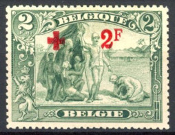 [* SUP] N° 161, 2F+2F Vert - Légère Trace - Cote: 120€ - 1914-1915 Cruz Roja