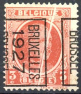 [(*) SUP] N° 192-cu, Préo 'Bruxelles 1927' - Superbe Pli Accordéon - 1922-1927 Houyoux