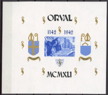 [** SUP] Bloc 23-cu, Orval : Numéro '72' Au Verso. Rare - Altri & Non Classificati