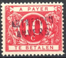 [** SUP] TX4A, 10c Rouge - Fraîcheur Postale - Cote: 18€ - Timbres