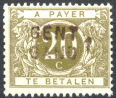 [** SUP] TX6A, 20c Olive - Fraîcheur Postale - Cote: 41€ - Stamps
