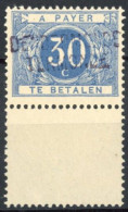 [** SUP] TX7A, 30c Bleu - Fraîcheur Postale - Cote: 64€ - Briefmarken
