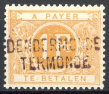 [** SUP] TX11A, 1F Jaune - Fraîcheur Postale - Cote: 230€ - Stamps