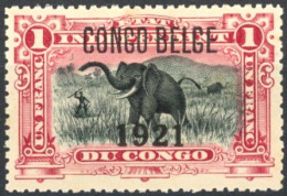 [** SUP] N° 91A, 1921/1F 'Congo Belge' Typo, Centrage Parfait - Fraîcheur Postale - Cote: 230€ - Ungebraucht