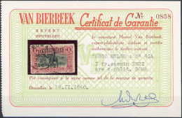 [O SUP] N° 91A, 1921/1F 'Congo Belge' Typo, Certificat Photo - Jolie Obl 'Boma'. Très Rare Oblitéré - Nuevos