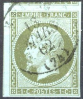 [O SUP] N° 11a, 1c Bronze TB Margé Avec Deux Voisins Et Très Frais - Cote: 100€ - 1853-1860 Napoléon III