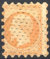 Delcampe - [O SUP] N° 16, 40c Orange - Superbe Piquage De Susse - Cote: 100€ - 1853-1860 Napoleon III