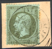 [O SUP] N° 19 Sur Fragment - TB Obl Centrale Càd - Cote: 50€ - 1862 Napoléon III.