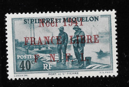 SPM MIQUELON YT 215A MVLH / VF..Rarement Vu Seulement 1600 Ex Imprimé... 100% Authentique - Unused Stamps