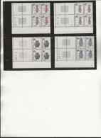 TIMBRES TAXES N° 109 A 112 BLOC DE 4 COIN DATE NEUF SANS CHARNIERE -ANNEE 1983 - 1960-.... Nuovi