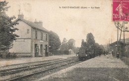 St Maclou * La Gare * Arrivée Train Locomotive Machine * Ligne Chemin De Fer Eure * Villageois - Other & Unclassified