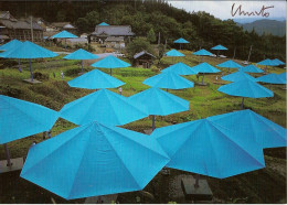 CPM DEDICACEE PAR CHRISTO - THE UMBRELLAS JAPAN-USA - 1984-1991 - JAPAN SITE - Autres & Non Classés